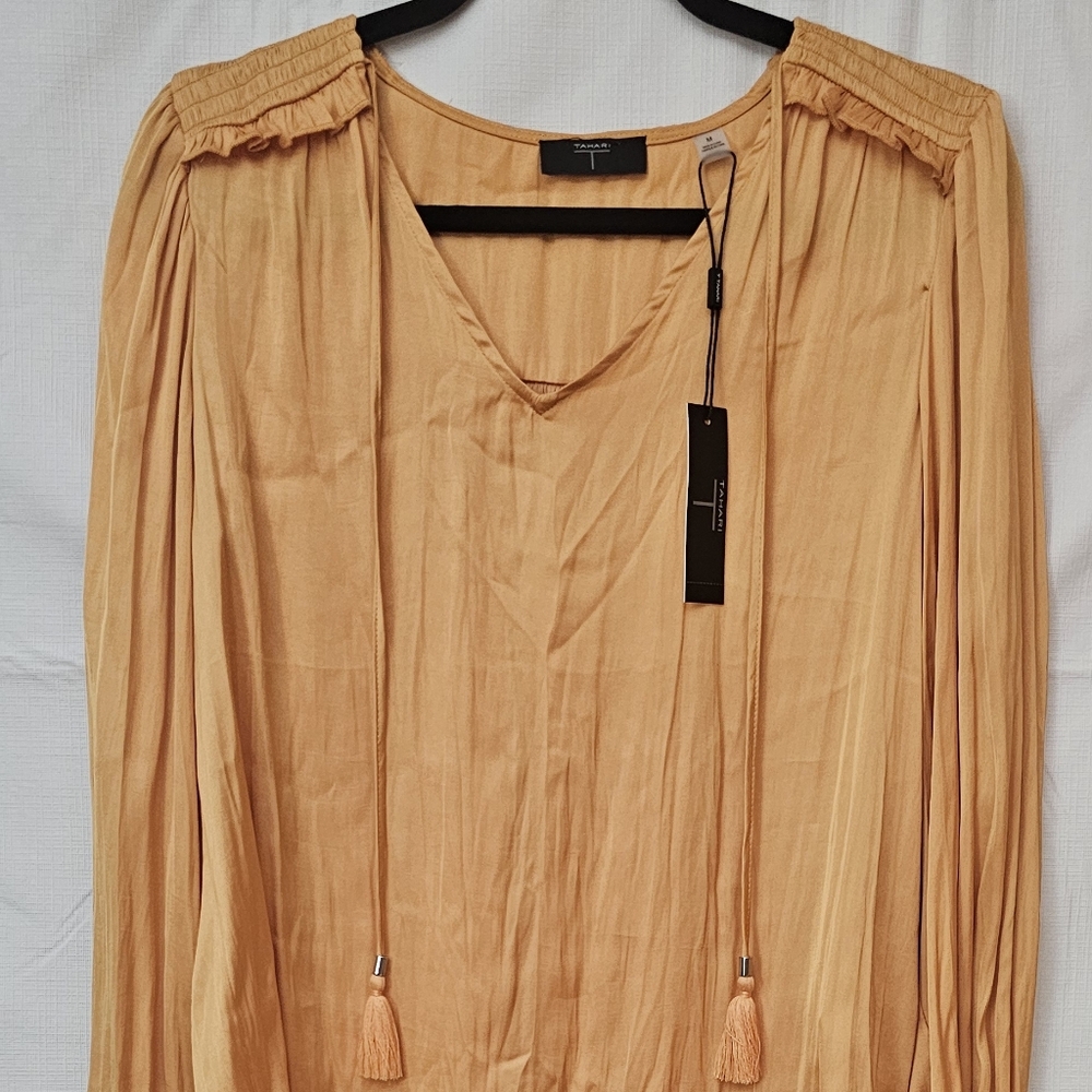 Tahari Blouse Persian Orange NWT